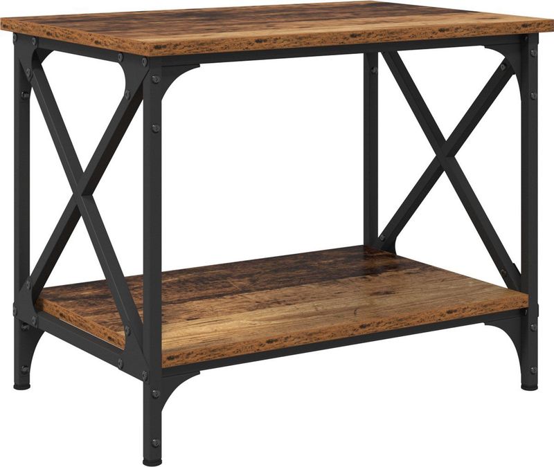Salontafel - Hout - Staal - Urban Chic - Robuuste Stijl