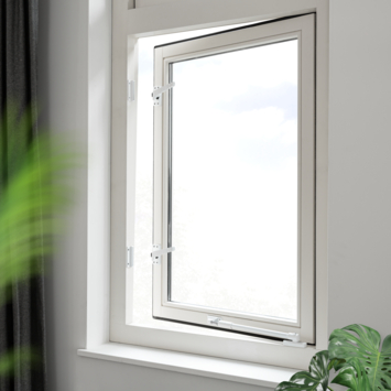AXA Raamsluiting met drukknop rechts wit