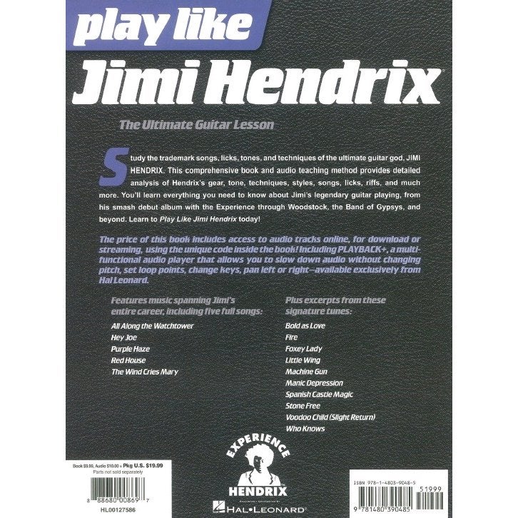 Hal Leonard - Play like Jimi Hendrix