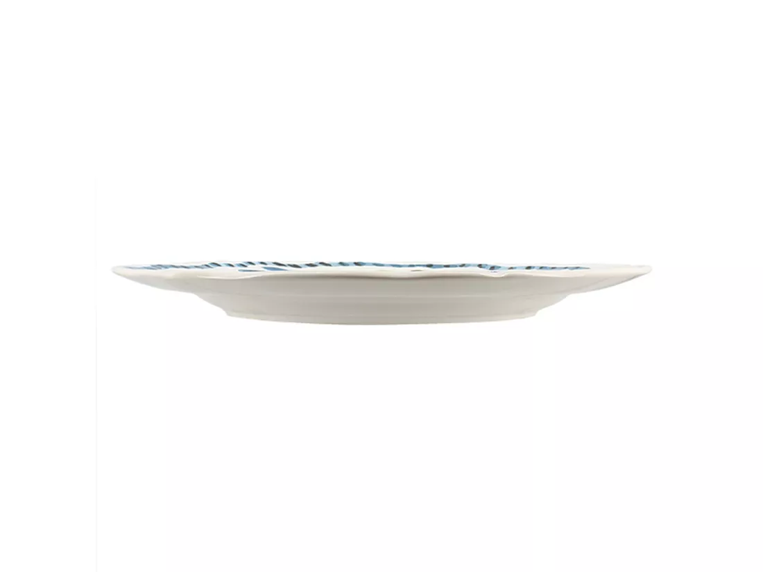 Novastyl - Lot 6 Assiettes Plates Gardenia 27cm En Gres