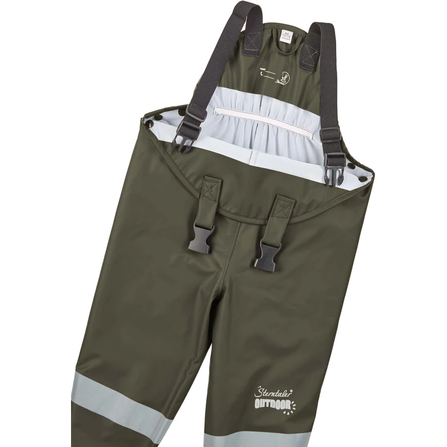 Sterntaler Regenträgerhose ungefüttert dunkelgrün