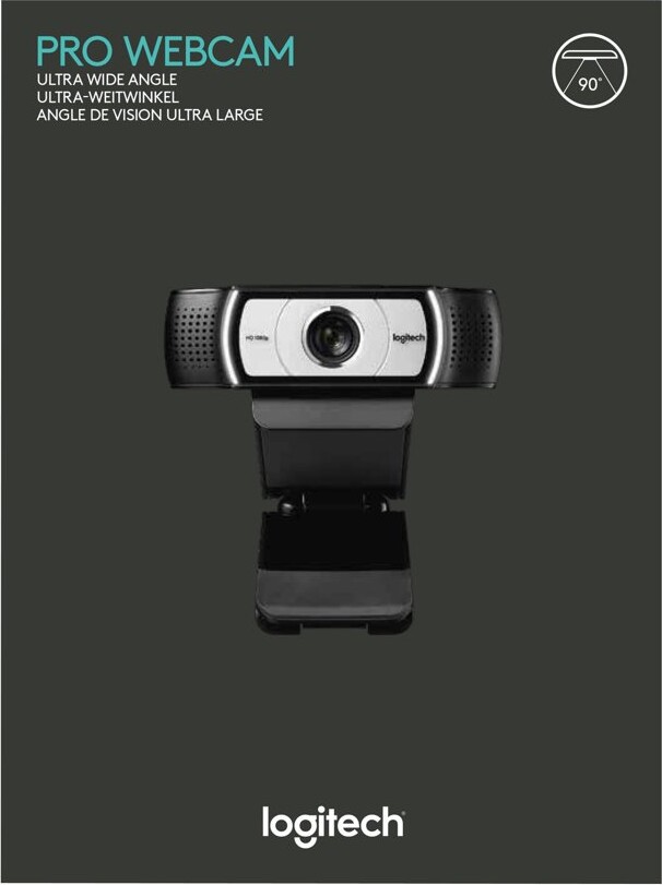 Logitech Business Webcam Til Pc C930E - 1080P USB - Sort