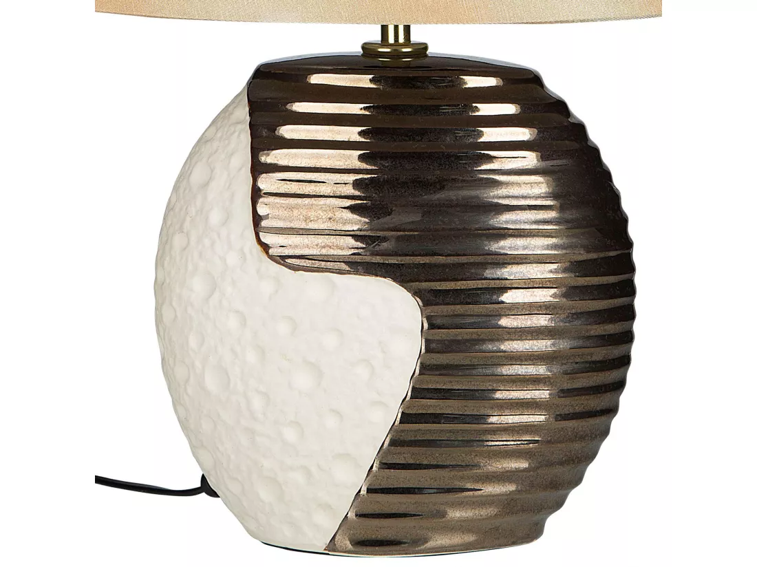Lampe à poser ESLA Porcelaine Beige