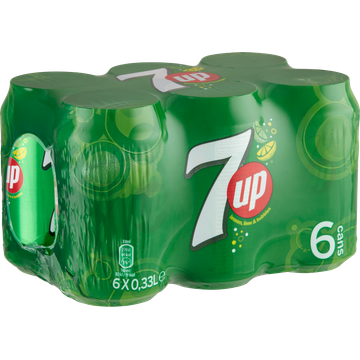 7Up Refreshing Lemon & Lime Taste Frisdrank 6 x 330ml