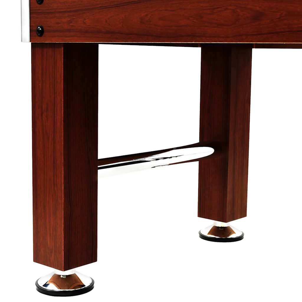 vidaXL Tafelvoetbaltafel, staal, 60 kg, 140x74,5x87,5 cm, bruin