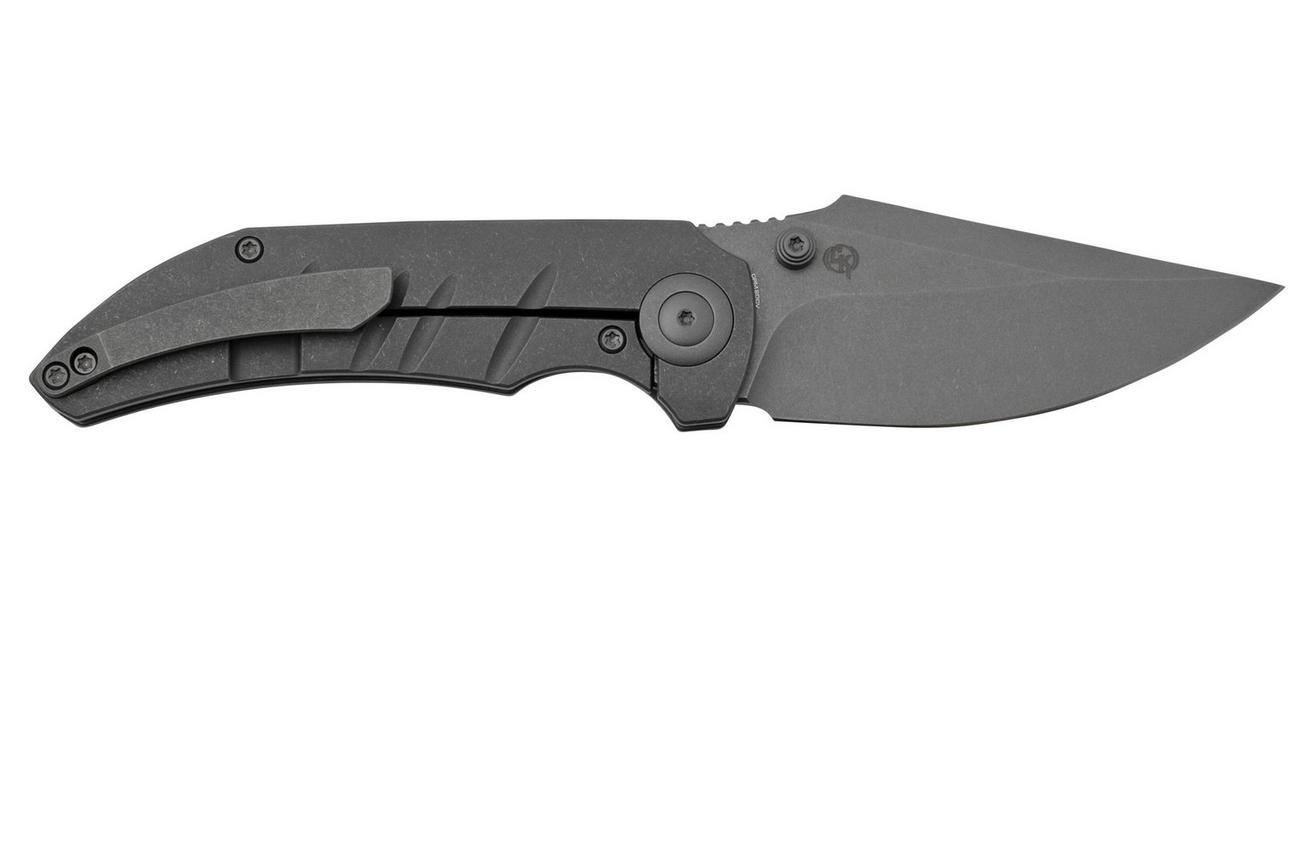 WE Knife Riff-Raff Grey Titanium, Stonewashed CPM 20CV WE22020B-3 zakmes, Matt Christensen design