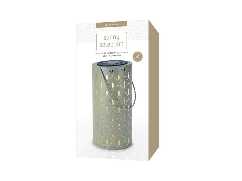 STT Solar Ornament Lantern Grün Dekolicht zum Aufstellen oder Aufhängen