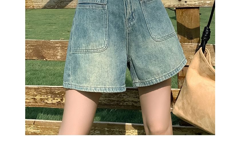 Horrysonie - Denim shorts met hoge taille