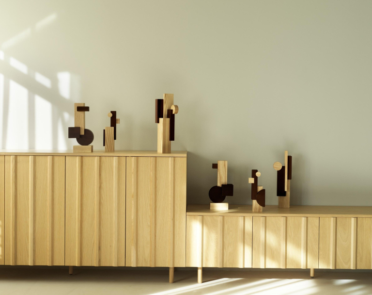 Normann Copenhagen Join Sculpture woondecoratie large Ash/Carbonized Ash