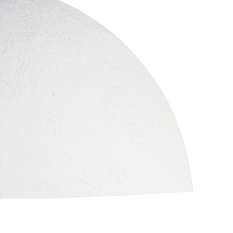 Moderne hanglamp wit met zilver 50cm - Magna