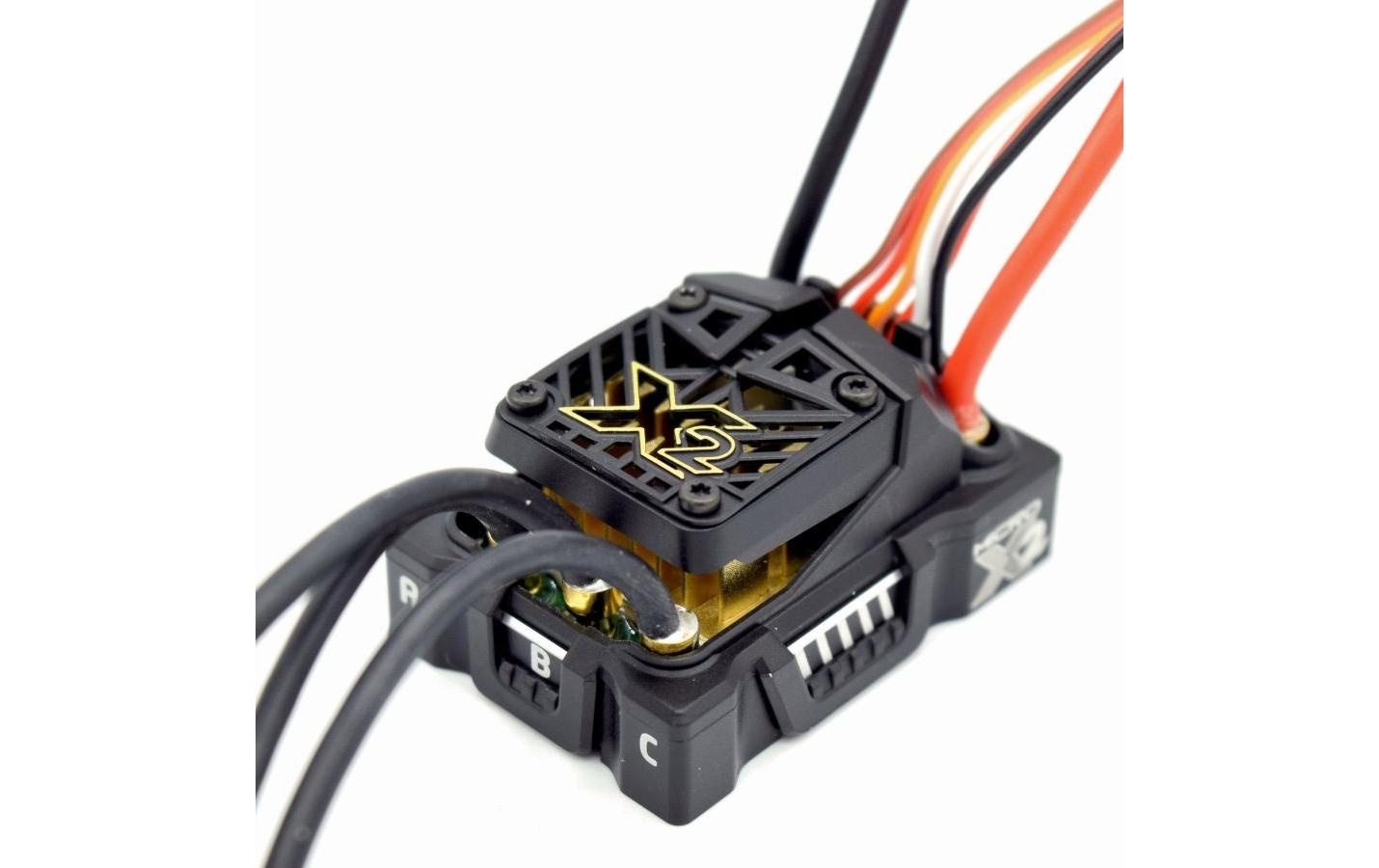 Brushless Regler Mamba Micro X2 Sensored / Sensorless<br>Brushless Regler für Fahrzeuge im Massstab 1:16 oder 1:18