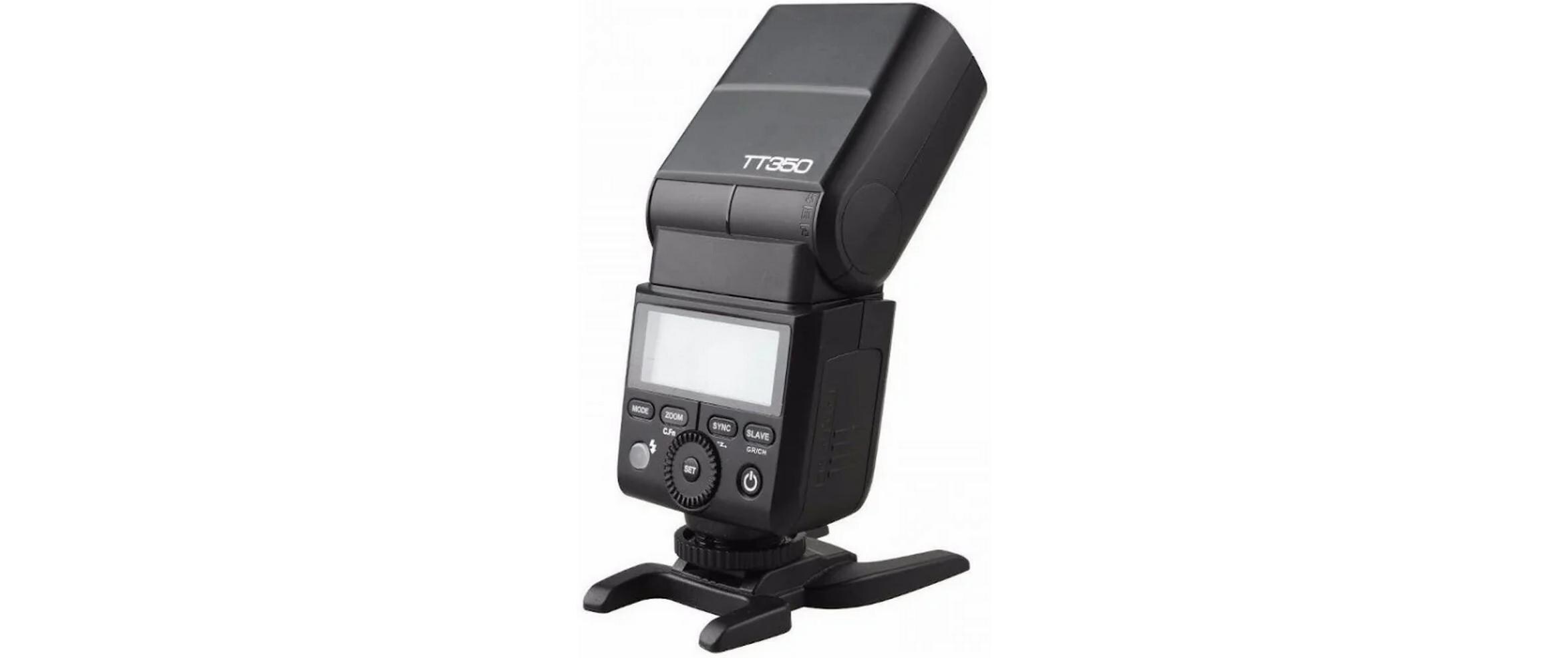 Mini-Kamera-Blitz TT350SVielseitiges Systemblitzgerat mit HSS und drehbarem Kopf