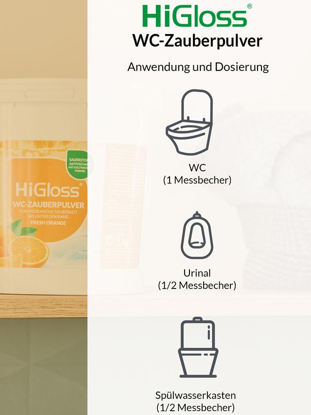 WC Zauber Pulver 5 kg mit Schmutzfinder
