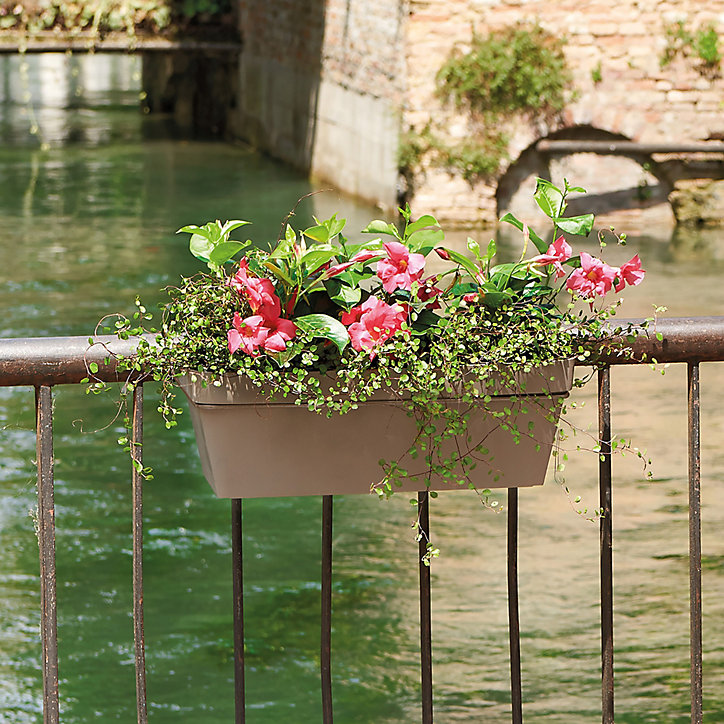 Kit jardinière et support Like R camel avec réserve d'eau 49 cm Deroma