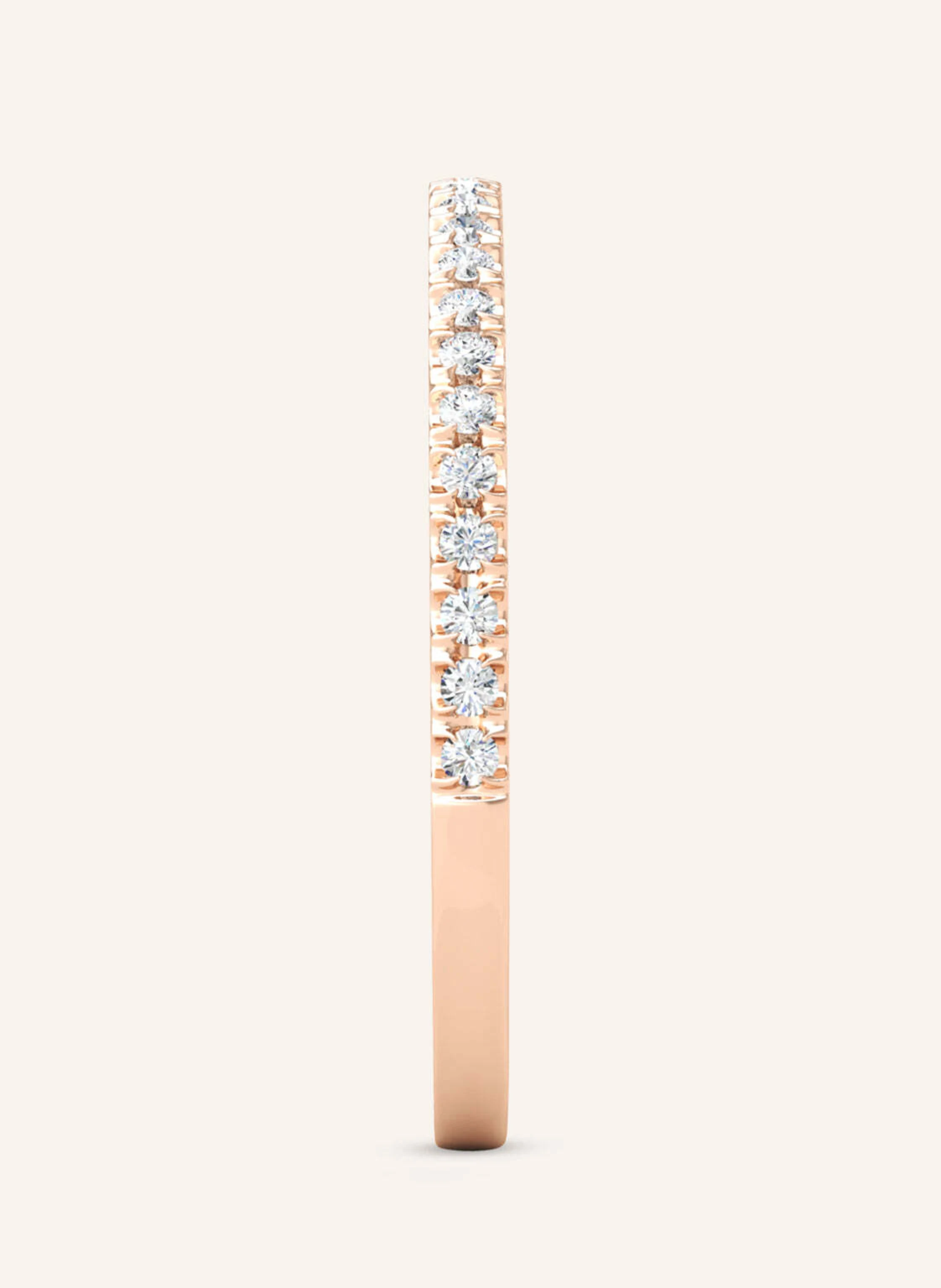 VEYNOU Ring MARA aus 18 Karat Roségold und 0,10ct. lab-grown Diamanten