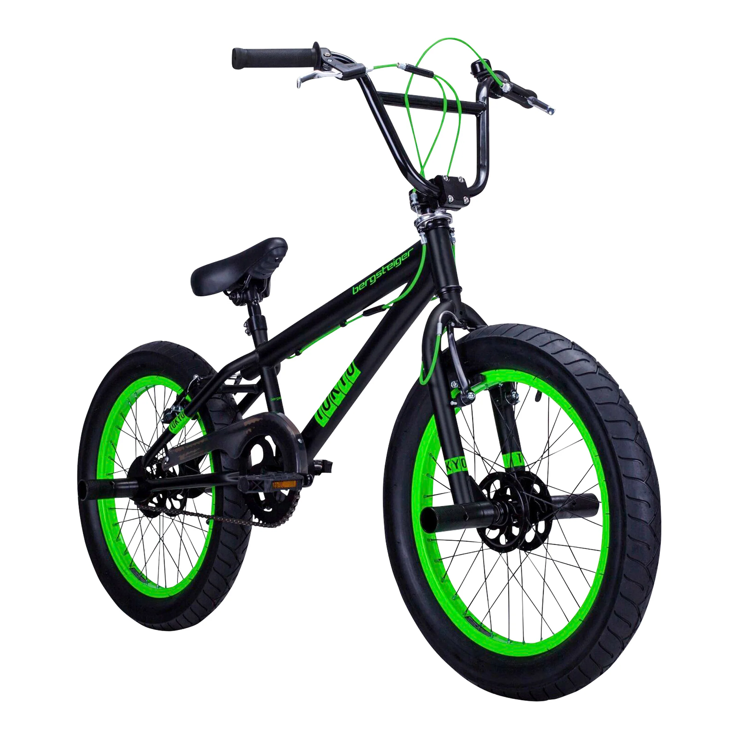 Bergsteiger BMX-Fahrrad Tokyo 20 Zoll black/green