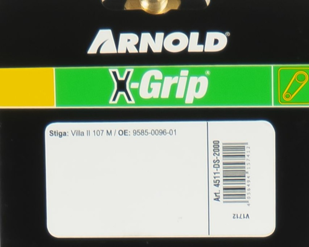 Courroie dentée trapézoïdale x-grip de type 20ds8m2000