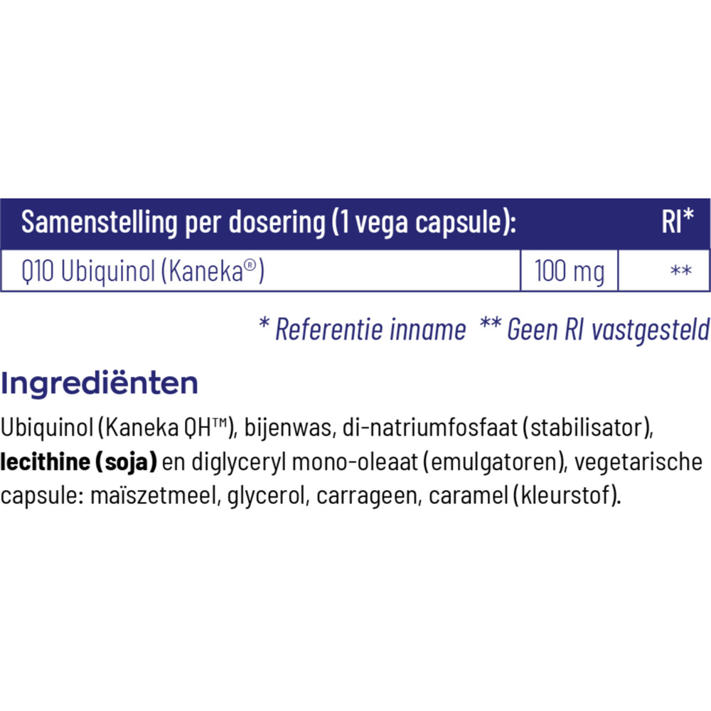 2x Vitakruid Q10 Ubiquinol 100 mg 60 vegacapsules