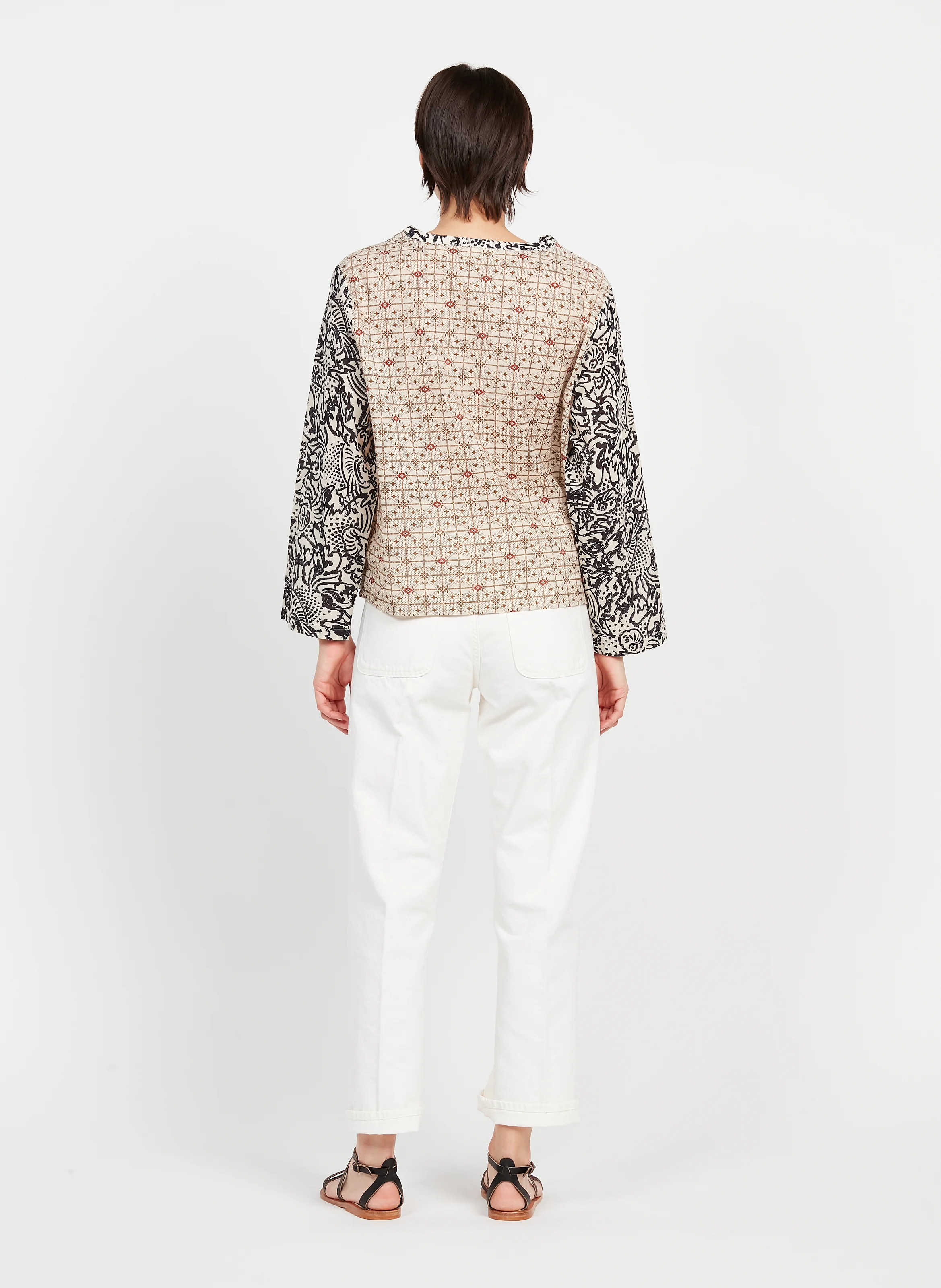 MOON - Jean droit en coton | Blanc