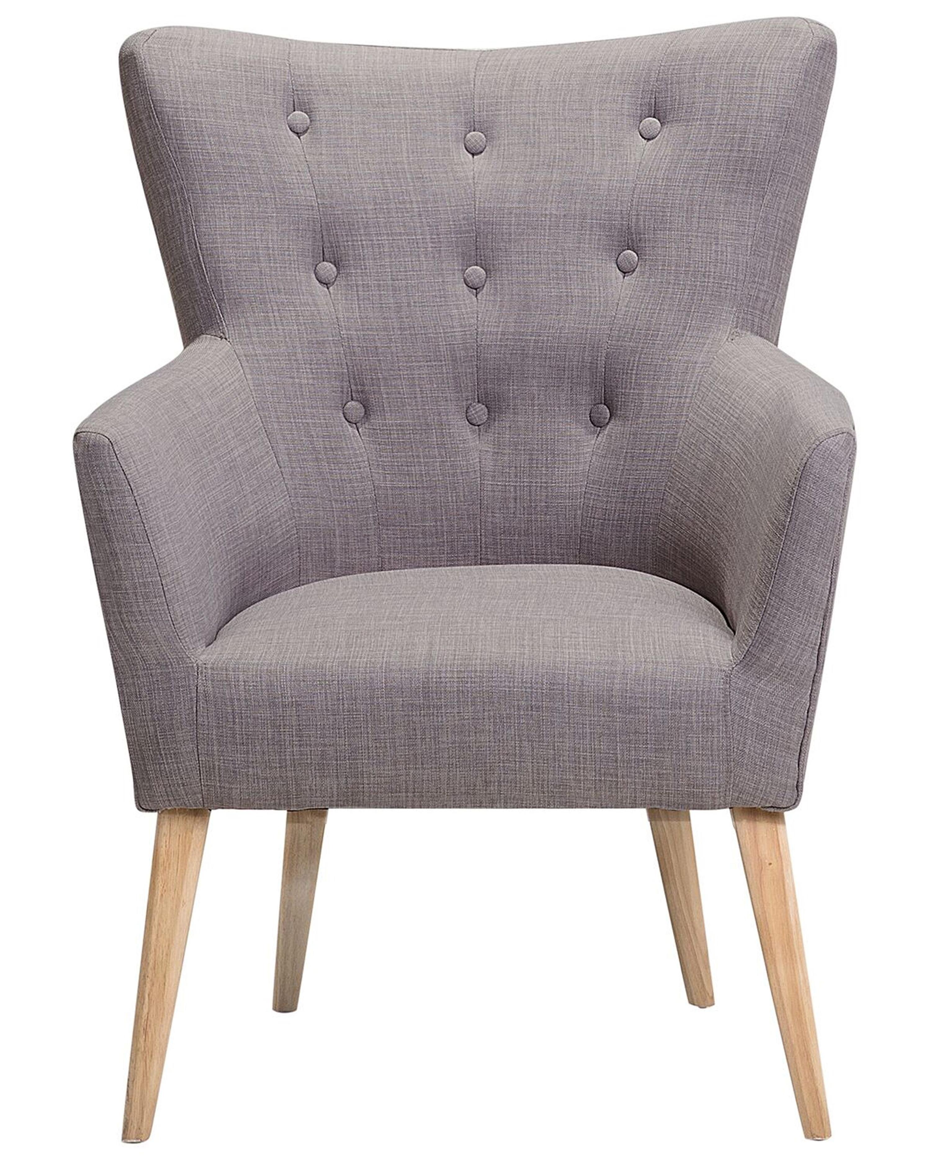 Fauteuil ANGEN Stof Lichtgrijs