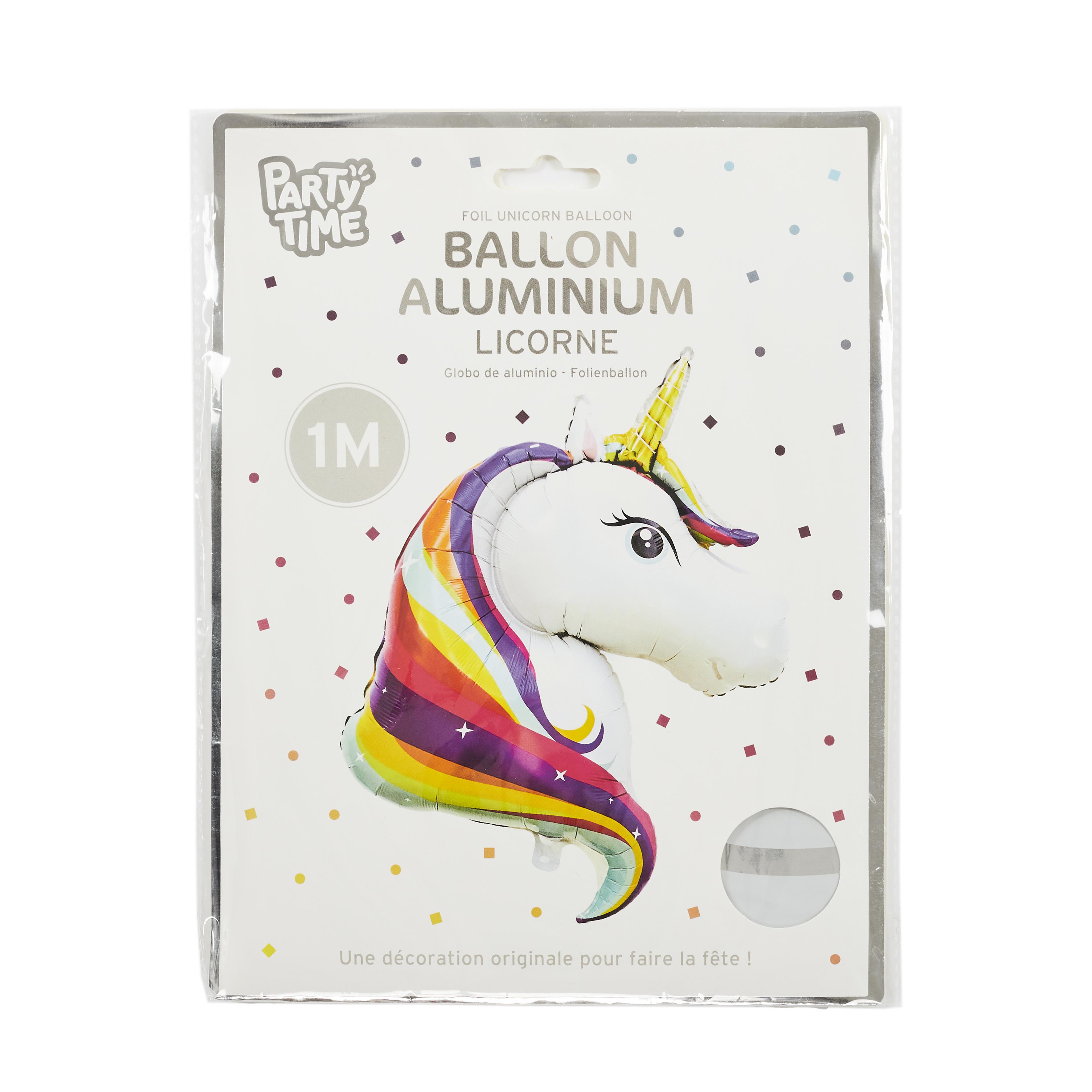 BALLON ALUMINIUM LICORNE 100CM