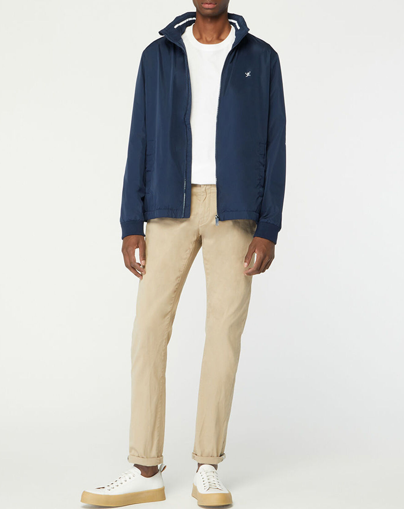 Hackett London Coupe-Vent Hood Logo bleu