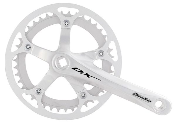 KURBEL mit Alu-Kettenblattschutz, 170mm, 48 Zähne  silber  170mm48 Zähne