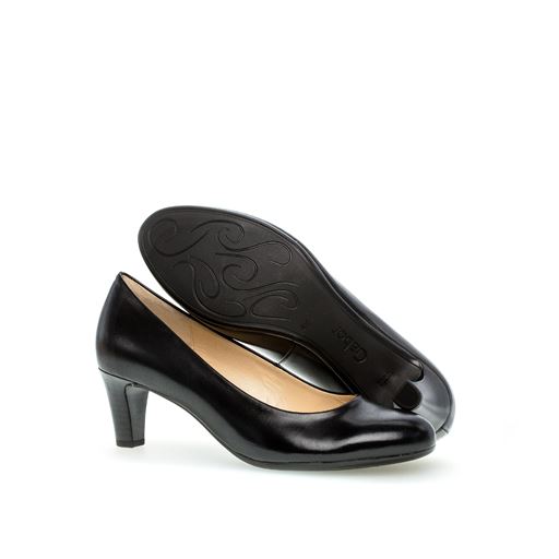 Gabor Skind Pumps, Sort, 38.5