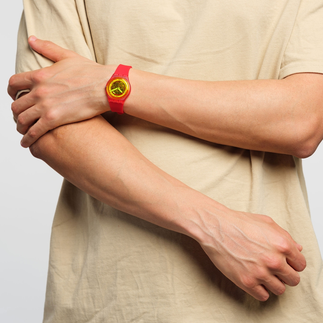 Swatch Original 34 Retro-Rosso
