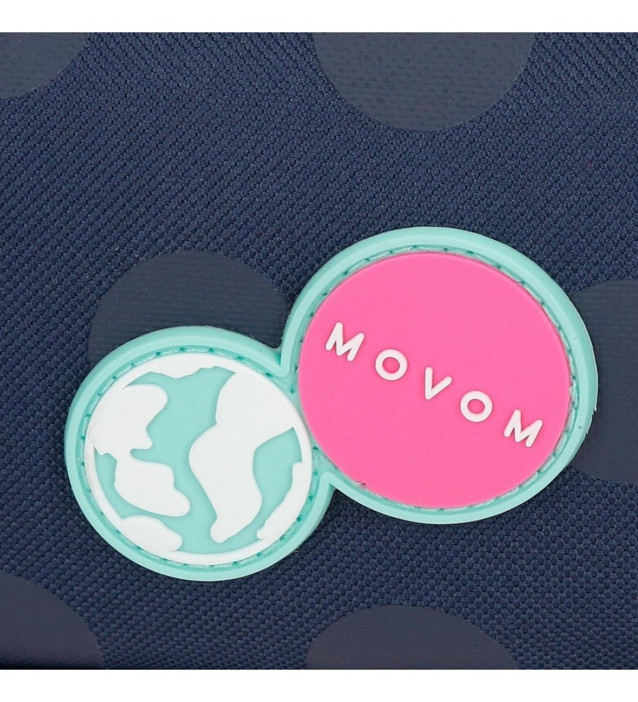 Estojo para lápis Movom Dreams Time com três compartimentos, cor Marine.