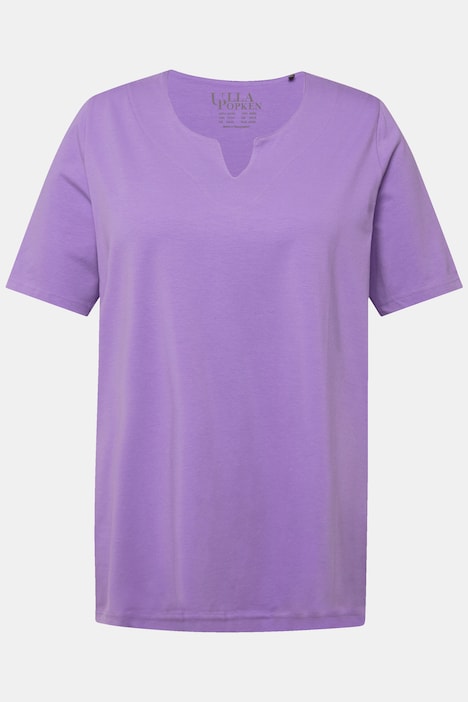 T-Shirt, A-Linie, Tunika-Ausschnitt, Halbarm