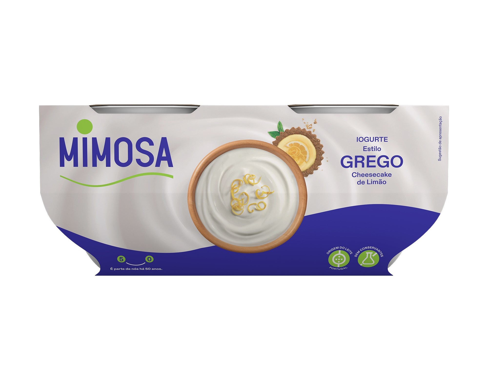 IOGURTE MIMOSA GREGO BATIDO COM LIMÃO BOLACHA 4X110G