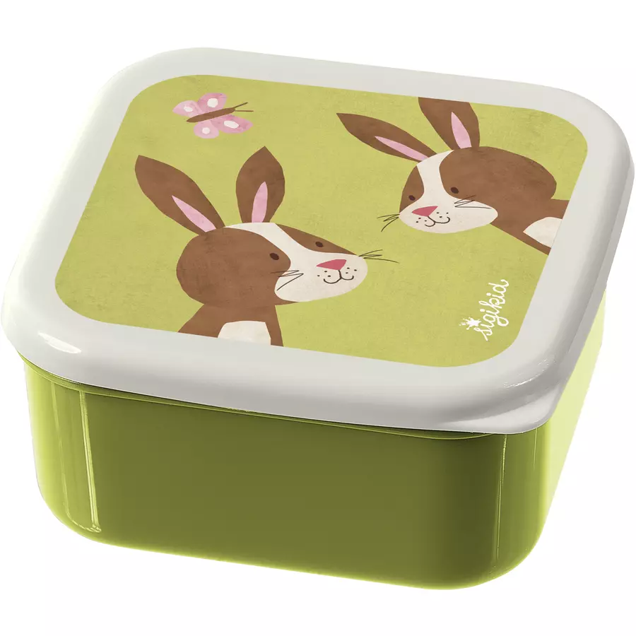 sigikid® Snackboxen 3er Set Hase Forest