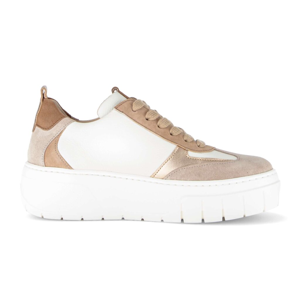 Lage sneaker beige
