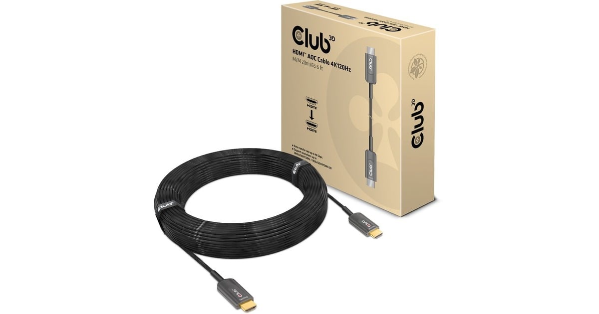 Club 3DHigh Speed HDMI AOC kabel  (20 meter)
