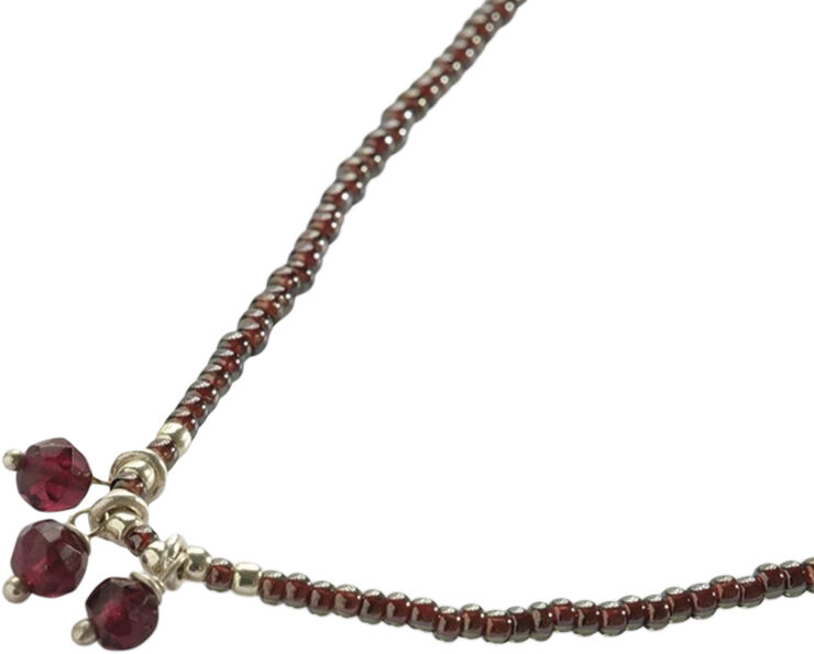 A Beautiful Story Empathy Garnet Necklace SC Silver