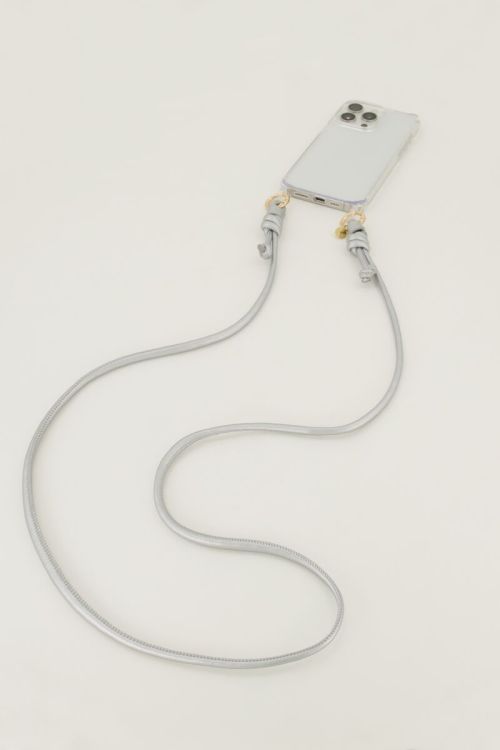 Zilverkleurige telefoonkoord