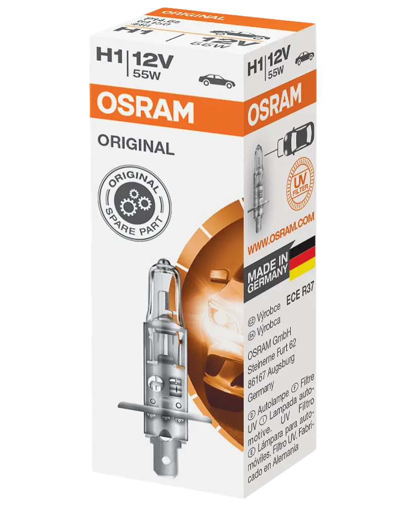 Osram autopære H1 55W 12V 1 stk.