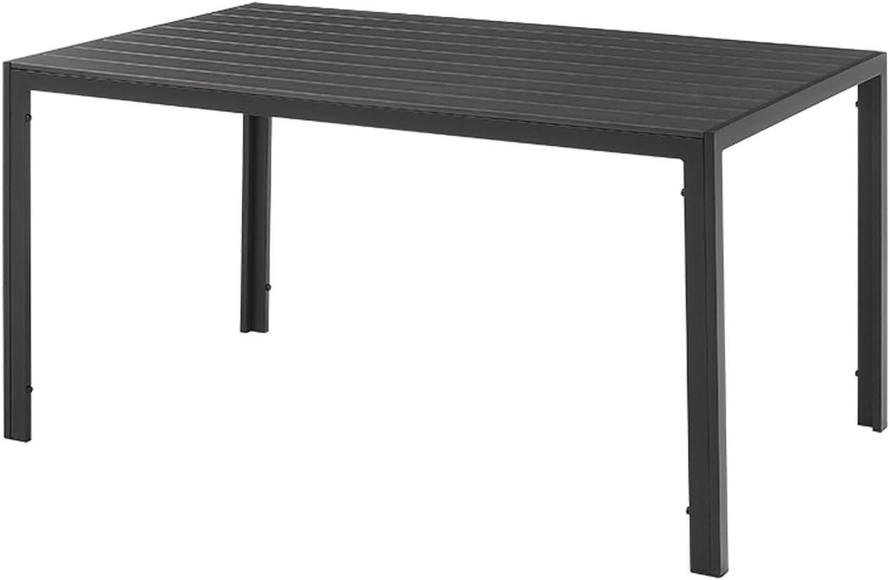 Riess Ambiente Moderner Gartentisch DESIGNO - 150cm - anthrazit schwarz - Aluminium wetterfest Outdoor Esstisch