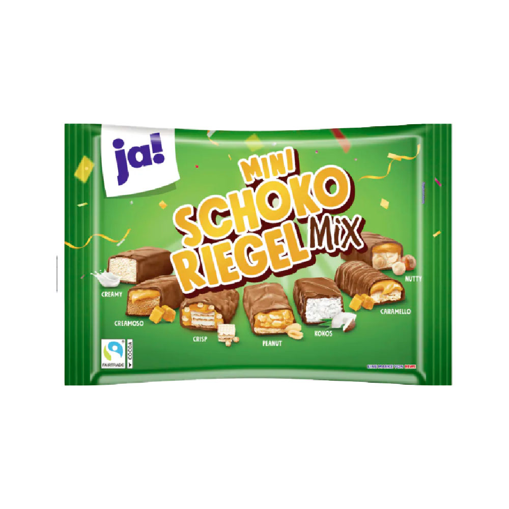 ja! Mini Schokoriegel Mix 500g MHD:12.9.25