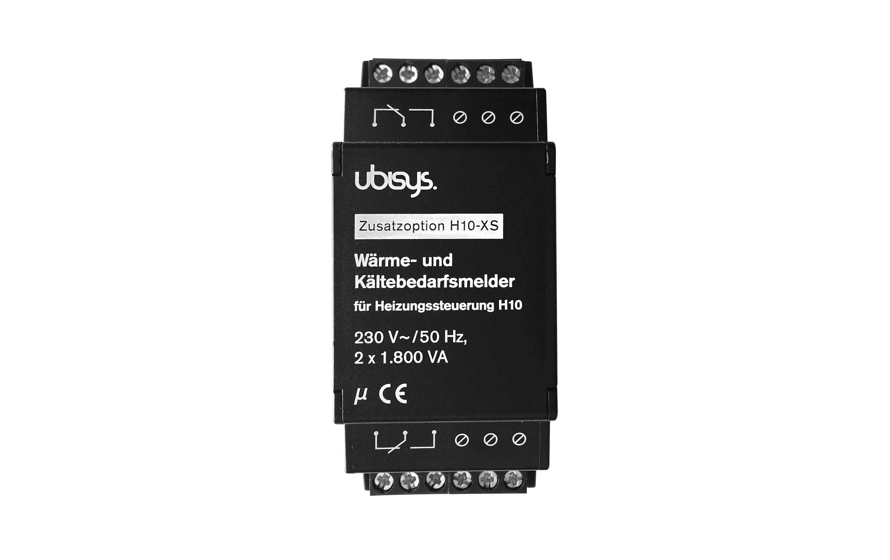 Wärme-Kältebedarfsmelder H10 230 V<br>Zusatzgerät für die ubisys Heizungssteuerung H10