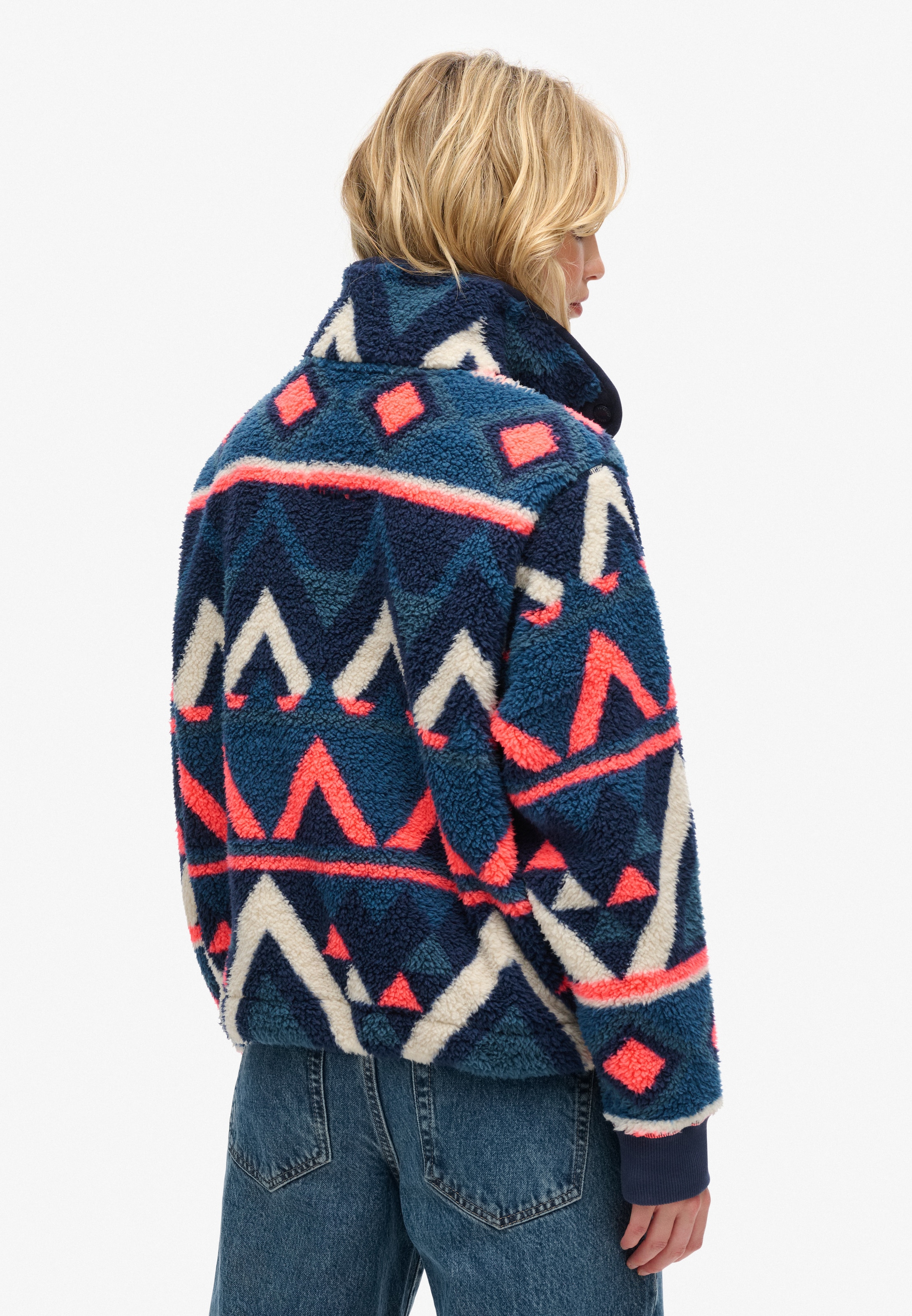 Superdry Fleecepullover »SUPER SOFT PRINTED HENLEY«