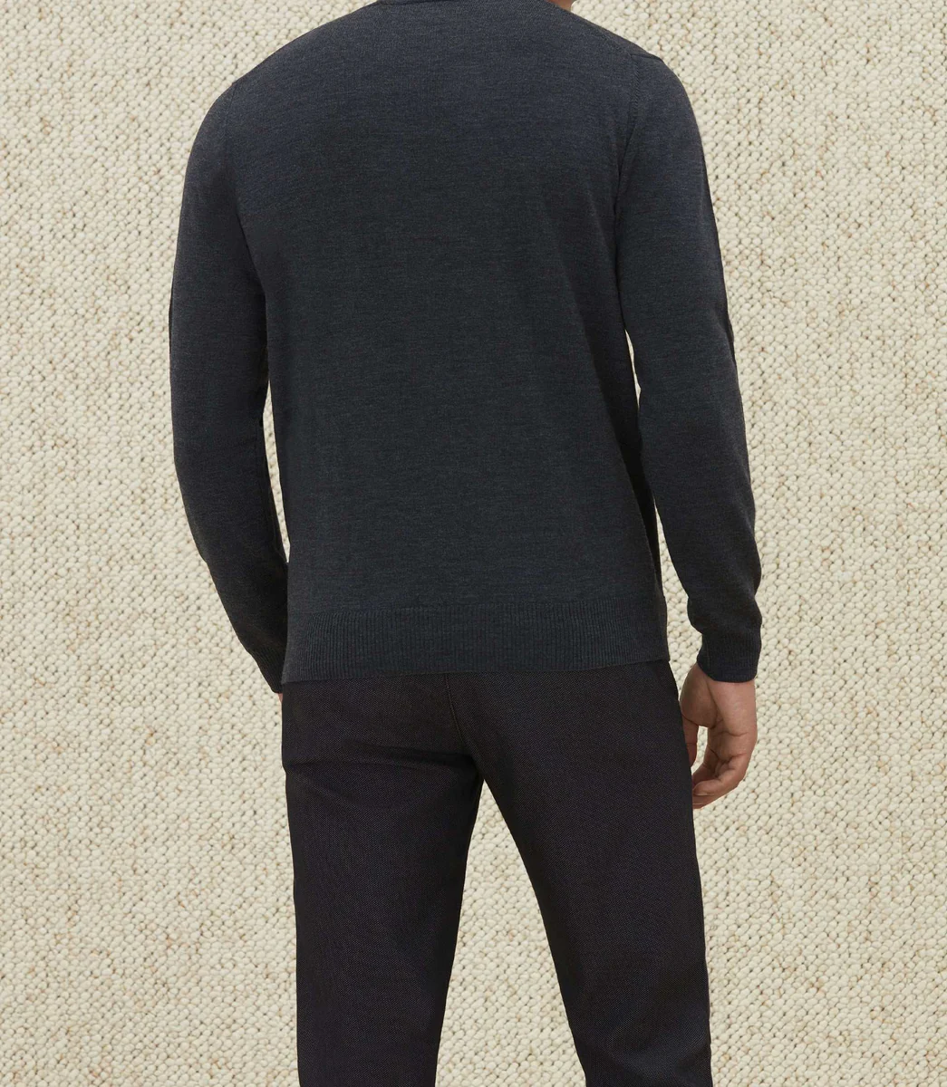 Pull col roulé anthracite 