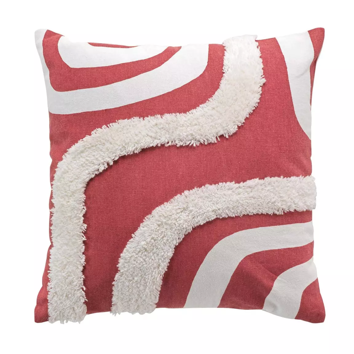 Housse de coussin carrée coton (40 x 40 cm) Mirade Terracotta