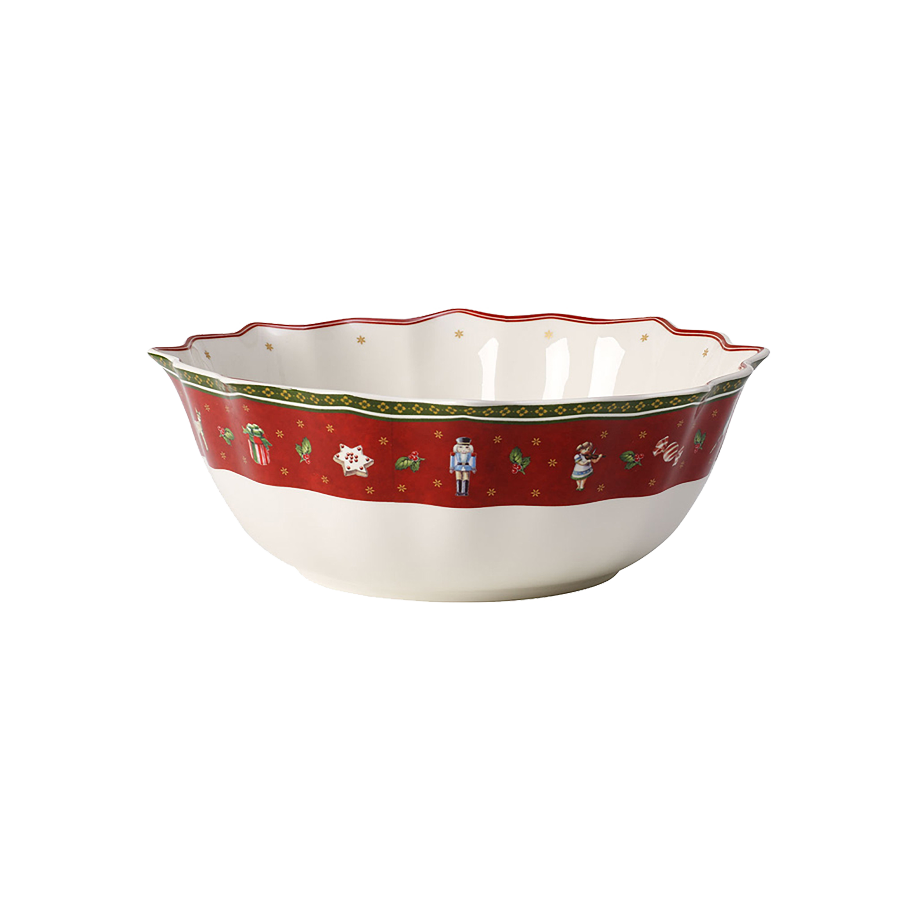 Toy's Delight Salad serving bowl Red, 47.4 oz, Premium Porcelain