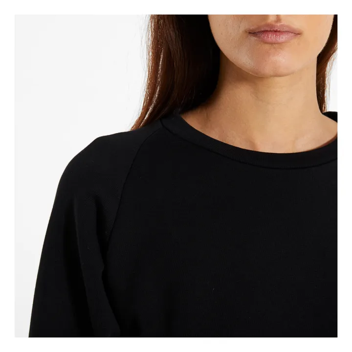 Baserange Sweat Basic Coton Bio | Noir
