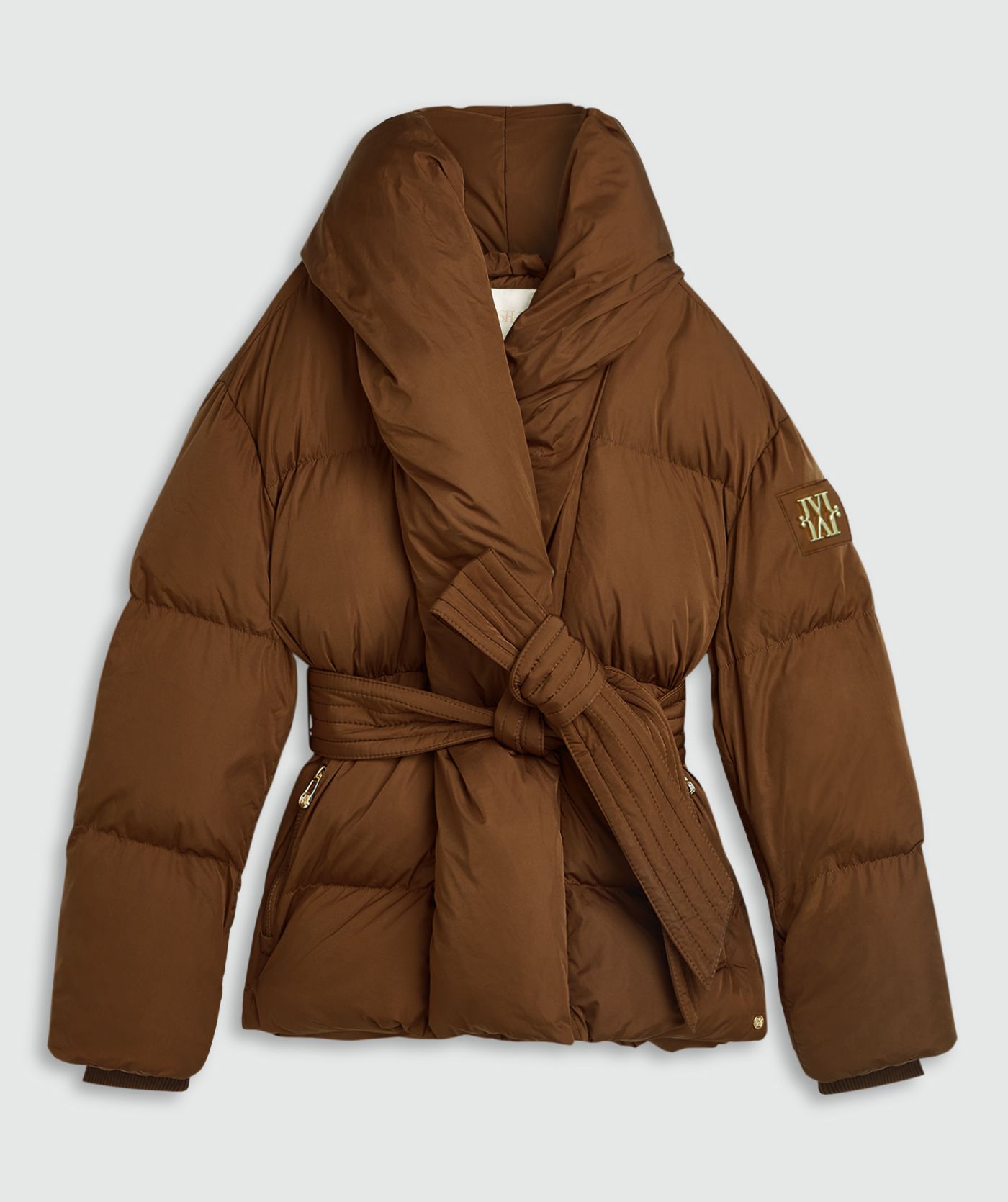 JV-CHARLOTTE oversized puffer jas - brown