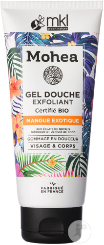 MKL Green Nature Mohea Gel Douche Exfoliant Mangue Exotique Bio Visage Et Corps 200ml