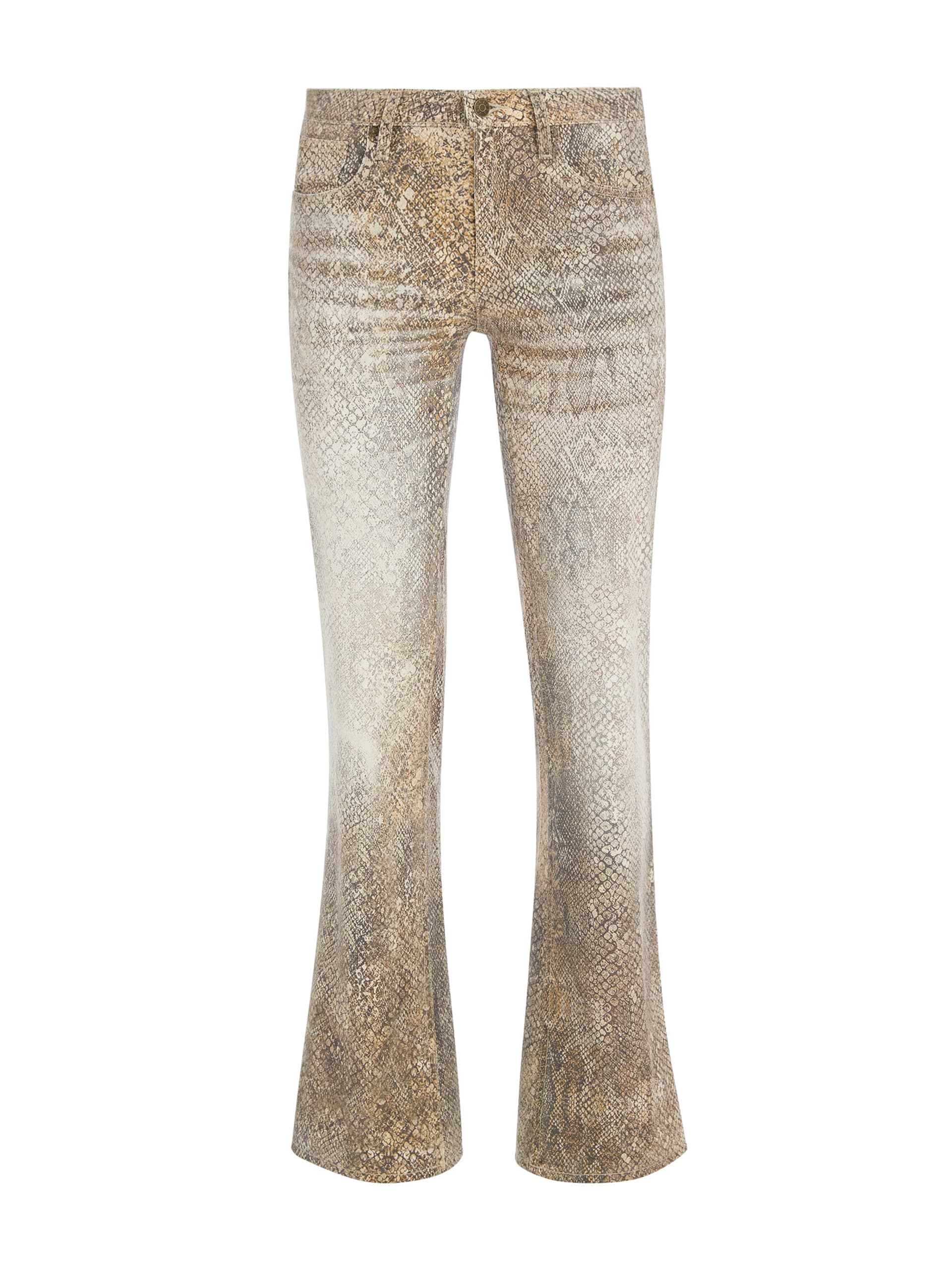 calça reta estampada