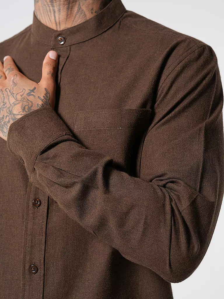 KNOWLEDGE COTTON APPAREL Flanellhemd  braun